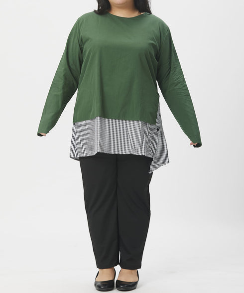 BASIC&ストライプ レイヤードトップス